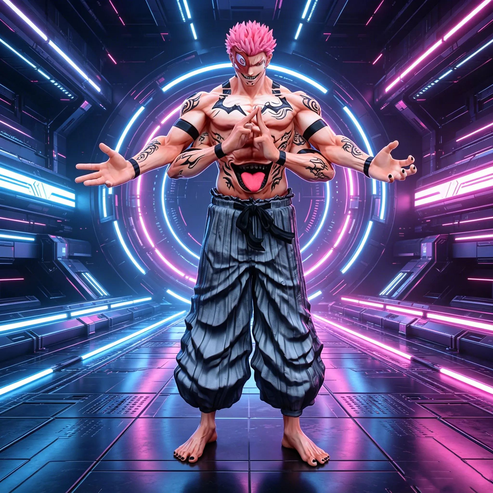 Figurines d'anime Jujutsu Kaisen de 32 cm/12,6 pouces, figurine d'action Ryomen Sukuna, statue de collection en PVC, modèle d'ornement, poupée, jouets pour cadeaux