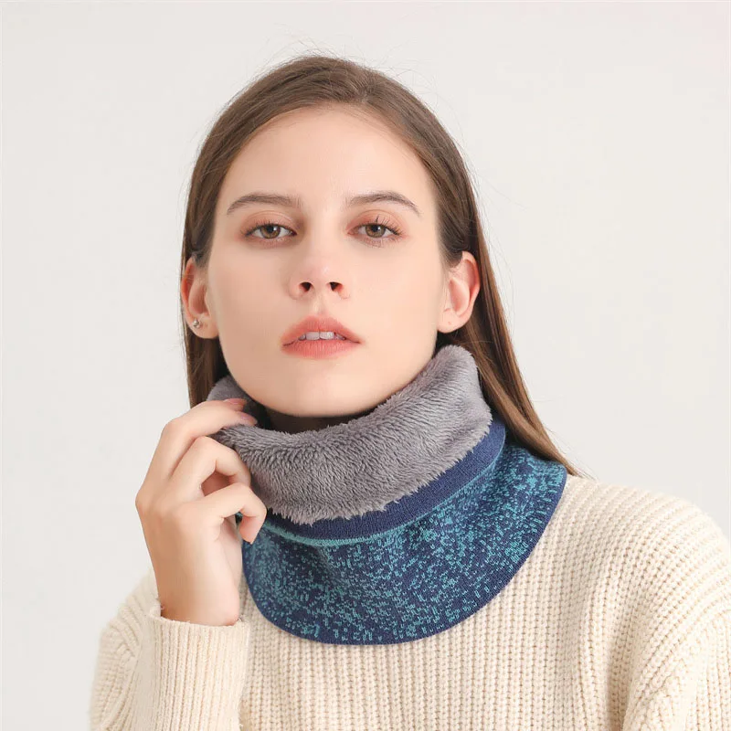 

Новинка, вязаный нагрудник для мужчин и женщин, осенне-зимний шейный платок, утолщенный теплый шарф, модная Лыжная полноразмерная маска, шейный платок Bufanda, глушитель
