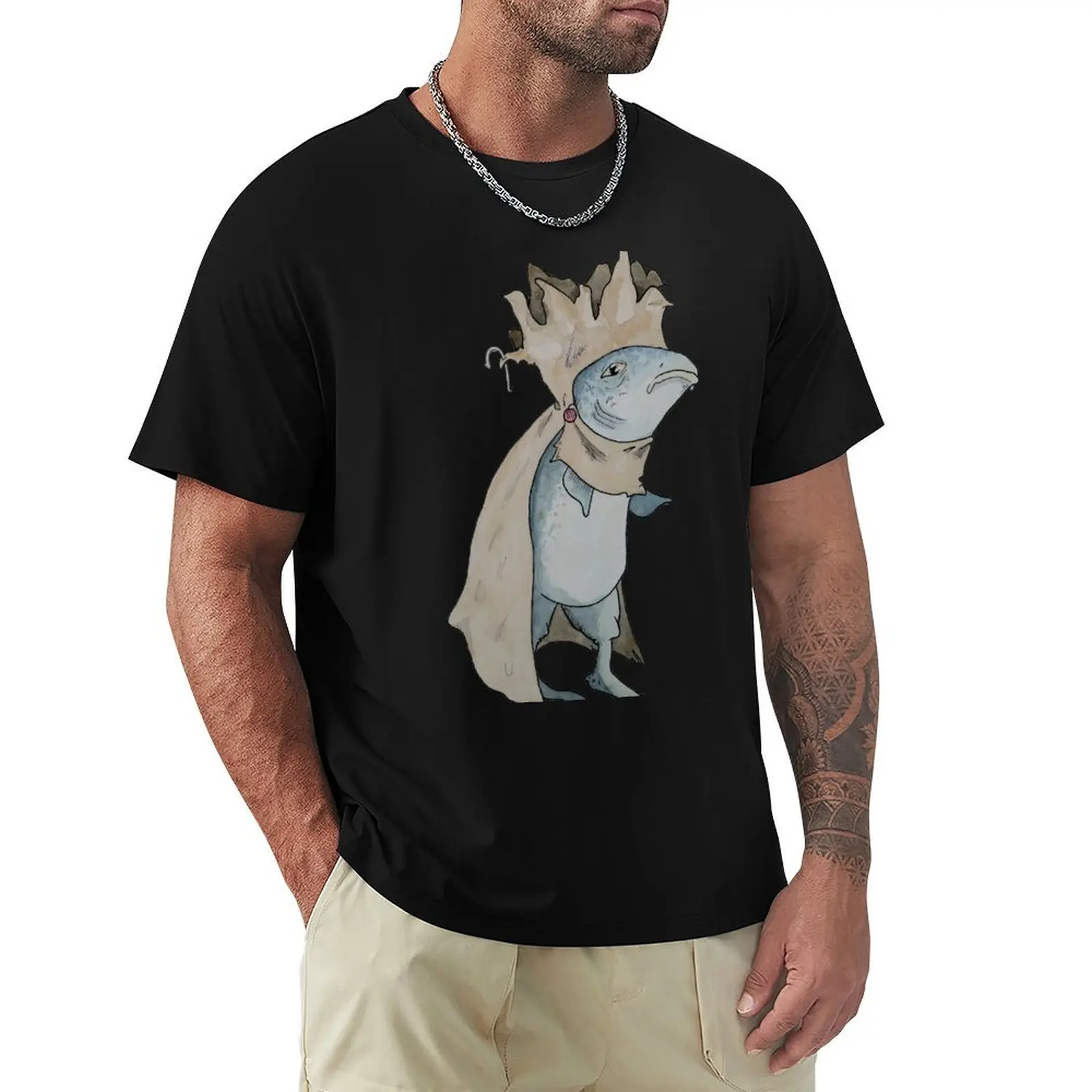 Kingfin - Bishop Fish T-Shirt Standard Fit Solid Tee Shirt