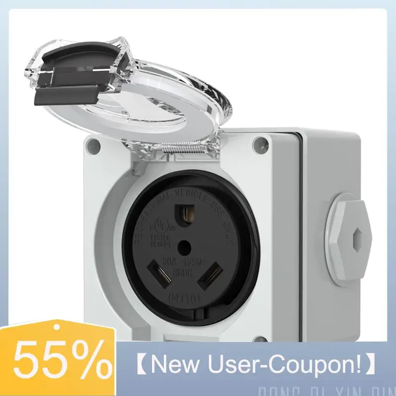 

Розетка Sept.NEMA TT-30R, 125 В, розетка 30 А, наружная пылезащитная, устойчивая к атмосферным воздействиям для электромобилей