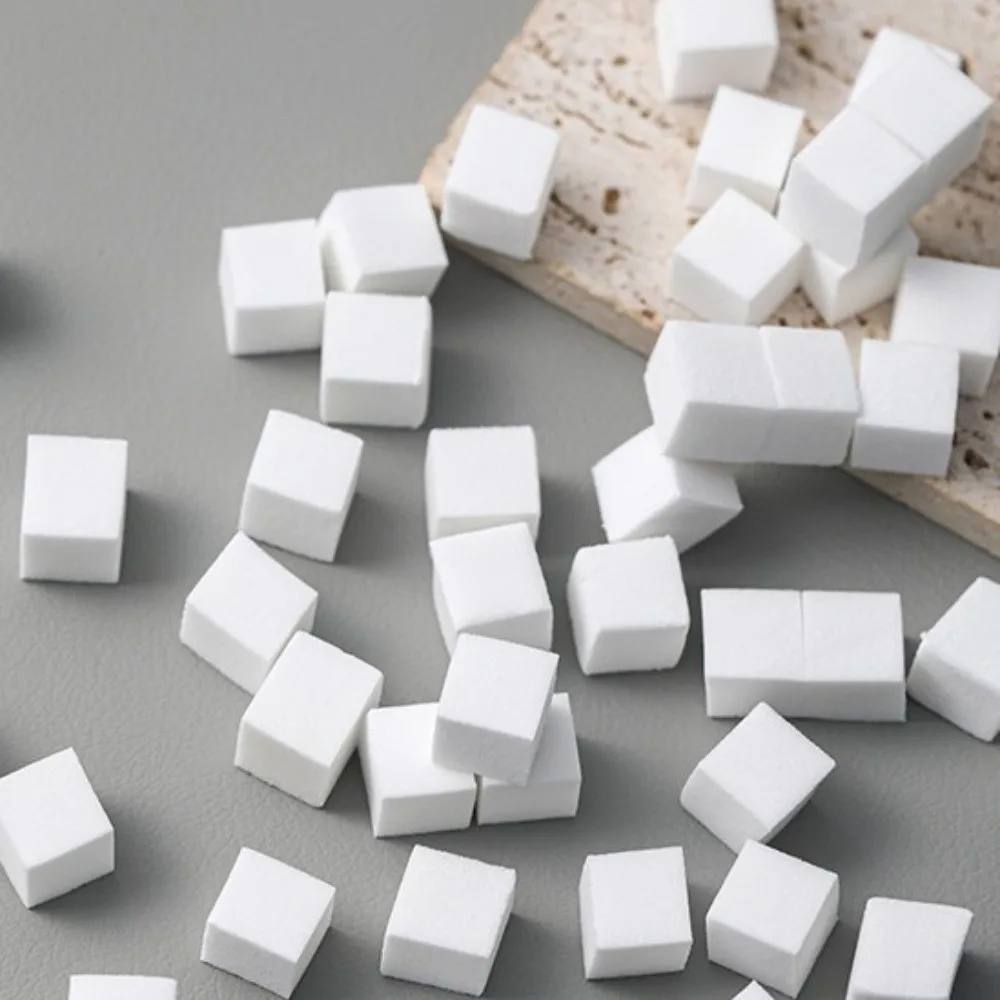 ชุดฟองน้ำแต่งเล็บไล่สีแบบปั๊มลาย ฟองน้ำนุ่ม ยืดหยุ่นสูง สำหรับทำเล็บ DIY ฟองน้ำแต่งเล็บขนาดเล็ก รูปทรงสี่เหลี่ยม แปรงแต่งเล็บ