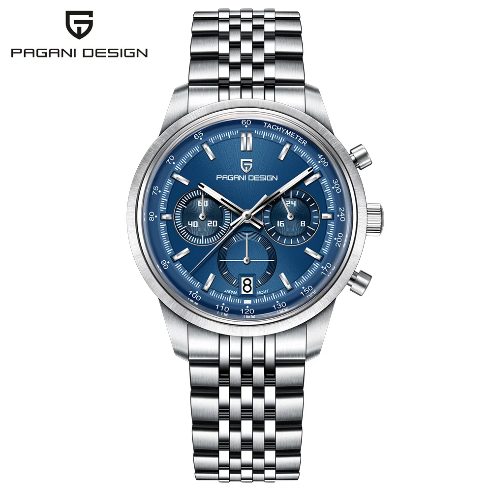 PAGANI DESIGN PD1827 New Men's Quartz Watches TMI VK63 Movt 41MM Simple Fashion Watch Driving 10Bar Wrist Watch reloj hombre