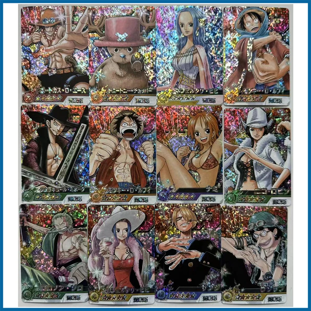 

16PC/Set Anime One Piece DIY ACG Vivi Nami Nico Robin Roronoa Zoro Boy Games Collectible Card Christmas Birthday Gift