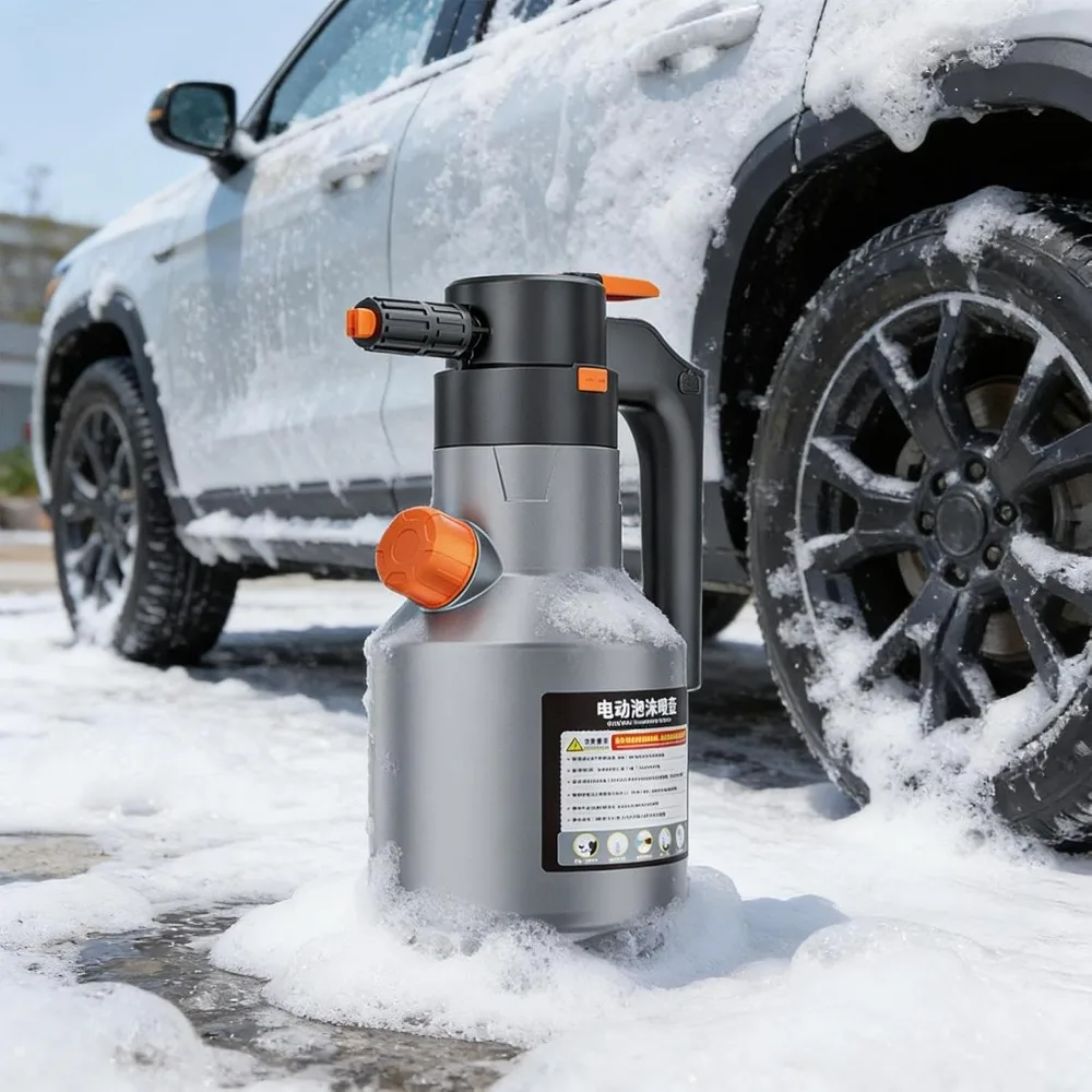 Wireless Electric Foam Sprayer High-efficiency Air Pressure Snow Foam Car Wash Spray Cleaning Gun Watering Flowers 2L Spray Pot