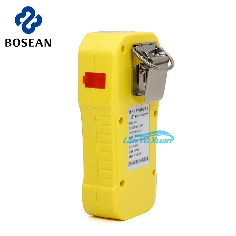 BH4A Multi 4 Detector de Gás Portátil China Co H2s EX O2 Suporte Bomba de Amostragem Externa