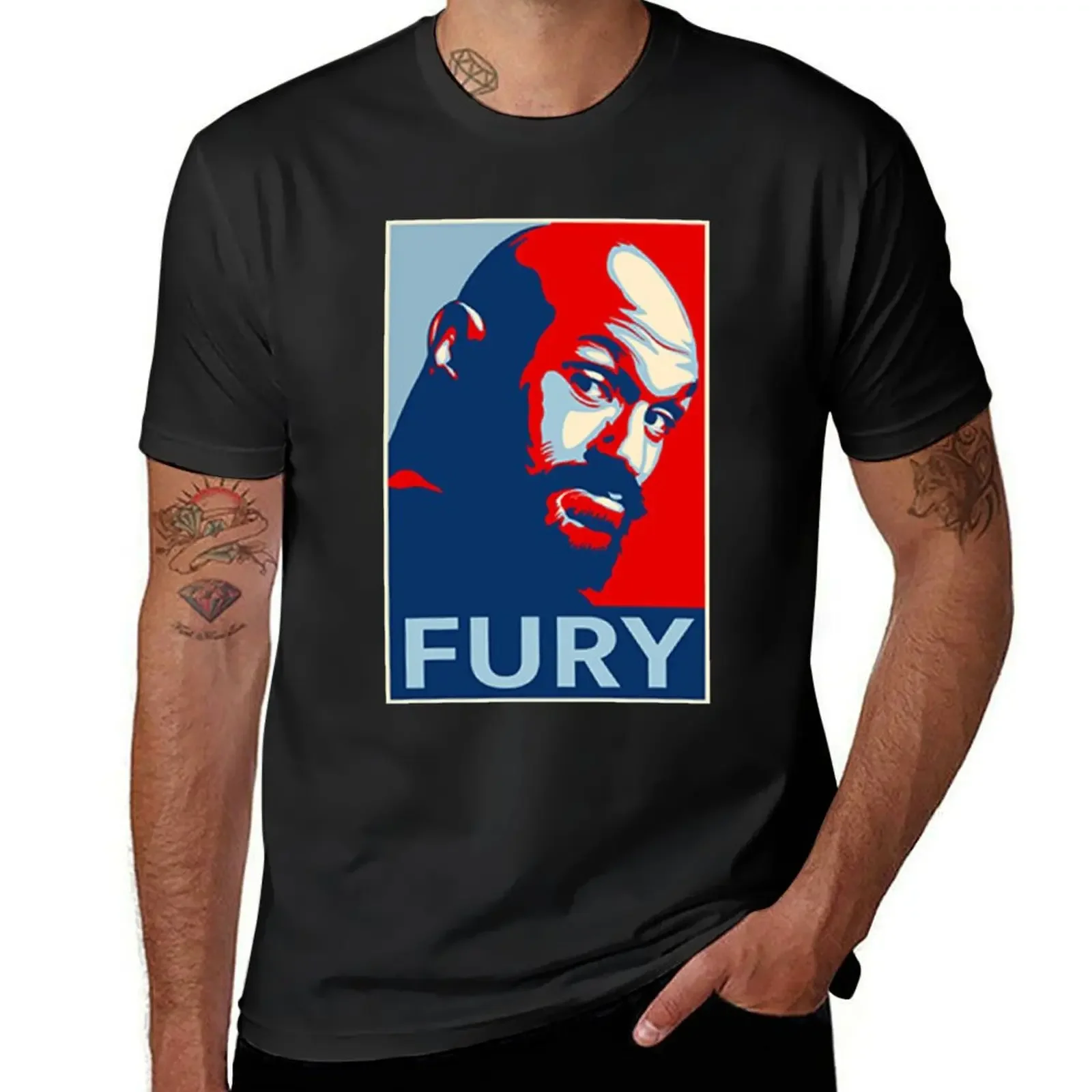 Tyson Fury T-Shirt boys animal print plain Men's cotton t-shirt