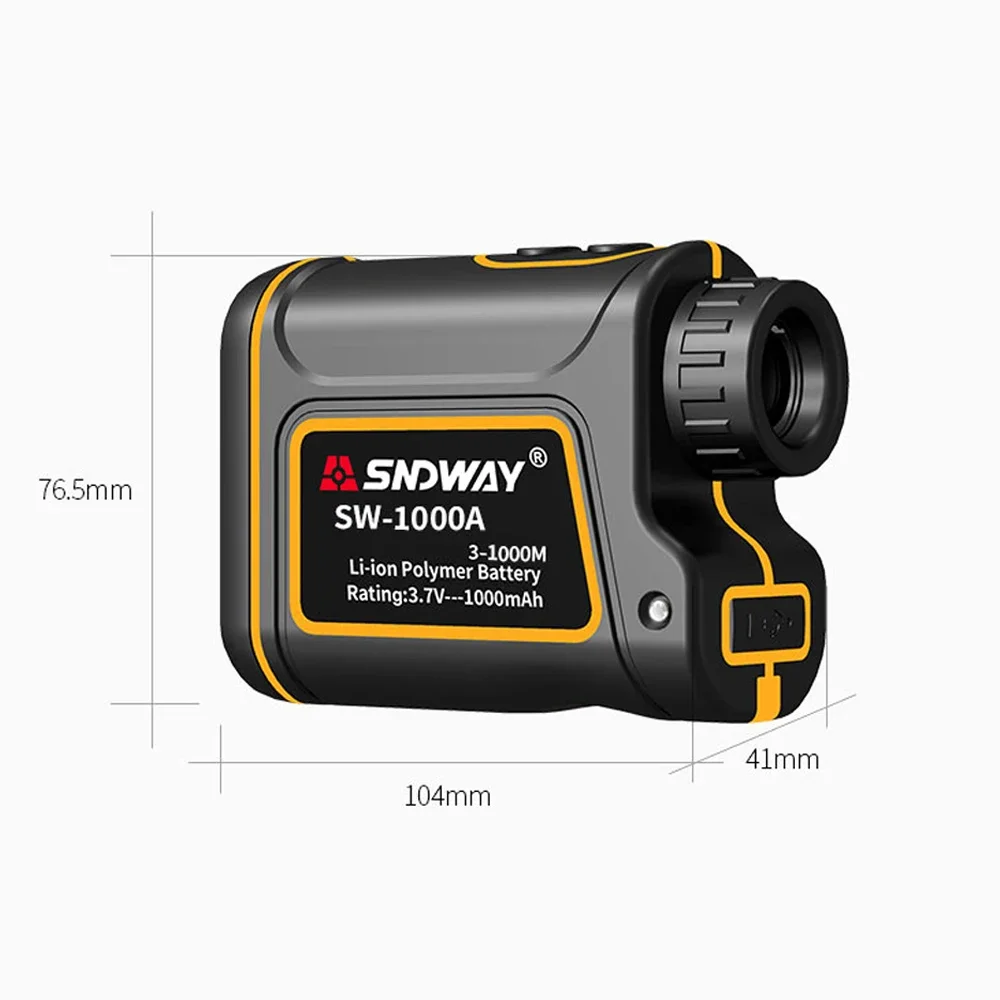 SNDWAY Golf Digital Laser Rangefinder Distance Meter Hunting Telescope Trena Mini Laser Range Finder Measure 1000M SW-1000A