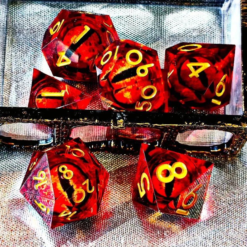 

Moveable Longan Quicksand Resin Dice DND Cthulhu Baldur's Gate D20/D6 Dice Figures Children's Toys Birthday Gift