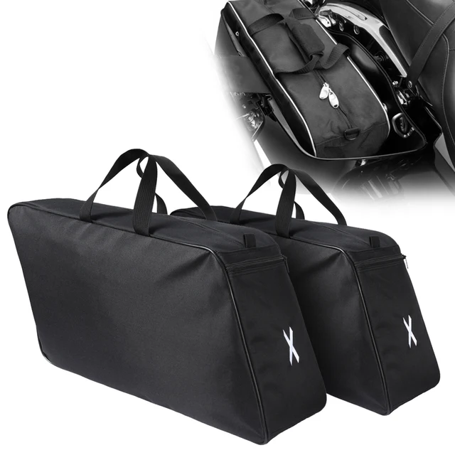 Uniwersalna torba na bagaż motocyklowy sakwa Tour Pack miękkie wkładki dla Harley Touring Road King Road Glide Electra przemieszczanie się po ulicy