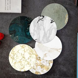 Marble Style Ceramic Coaster Sets Coasters for Drinks Absorbent Coaster for Coffee Wooden Table Housewarming for Gifts