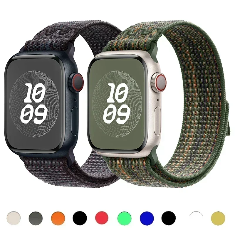 Nylon Band For apple watch band 49mm 44mm 40mm 45mm 41mm 42mm 44 45 49 mm correa bracelet iWatch Ultra series 7 6 5 3 se 8 strap