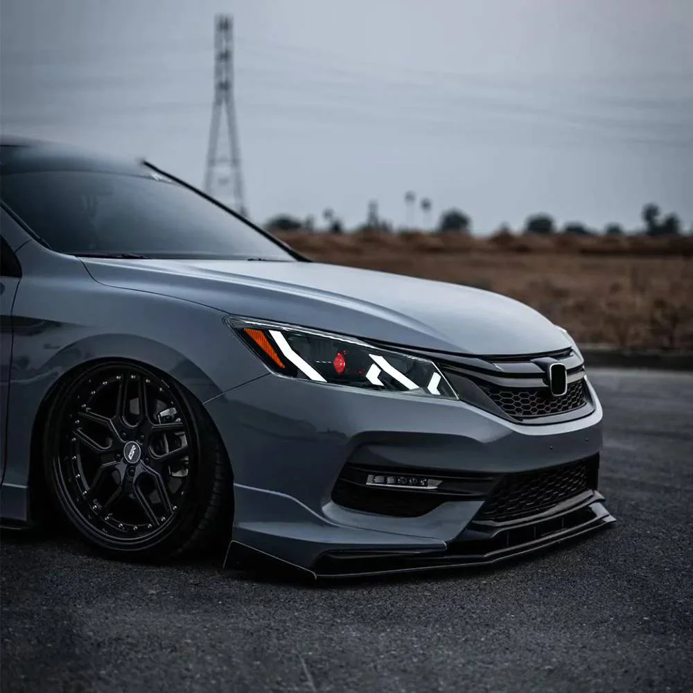 

Для Honda Accord 9.5th 2016-2017 автомобильная фара в сборе, обновленная светодиодная линза проектора в стиле Lamborghini, автомобильные инструменты, аксессуары