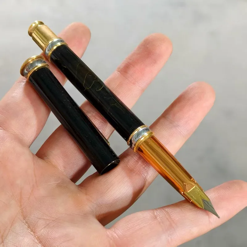 

Wingsung 582 Fountain Pen with Metal Lacquer Barrel, Soft-Spring Extra-Fine Nib for Calligraphy Practice and Collecting ink Pen