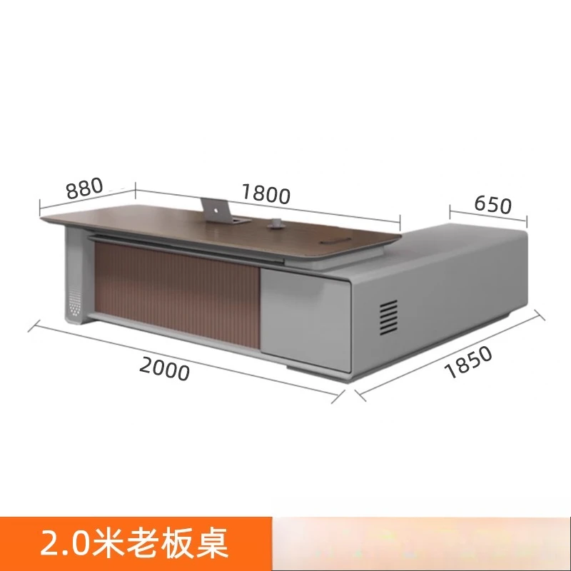 Nowy, prosty i nowoczesny stół biurowy dla menedżera, stół szefa działu, biurko dla personelu, zestaw stół i krzesło dla szefa.