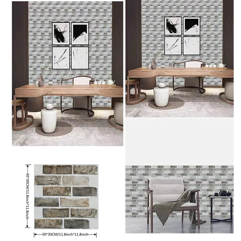 Waterproof Mold Resistant Wall Decals Self-Adhesive Tile Stickers for Bathroom Kitchen Backsplash Home Decor Stickers 10-20PCS