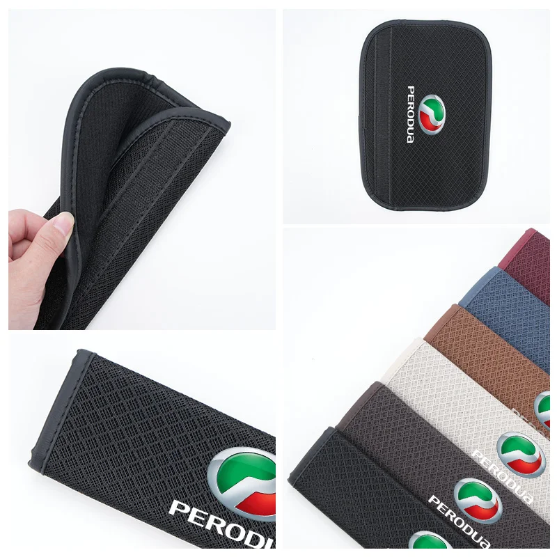 Car Shoulder Protective Pad Seat Belt Breathable Padding Accessories For Perodua Axia Bezza Myvi Alza Ativa Aruz
