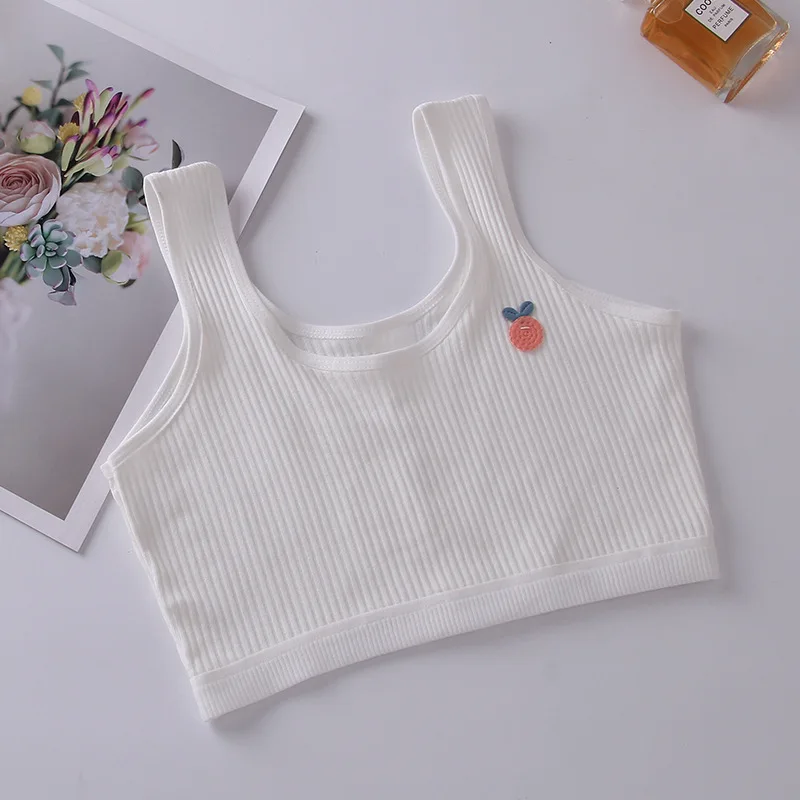 Primary School Students Developmental Underwear Bra Big Children Small Vest Girls Bra Cotton Junior High School Students Bra