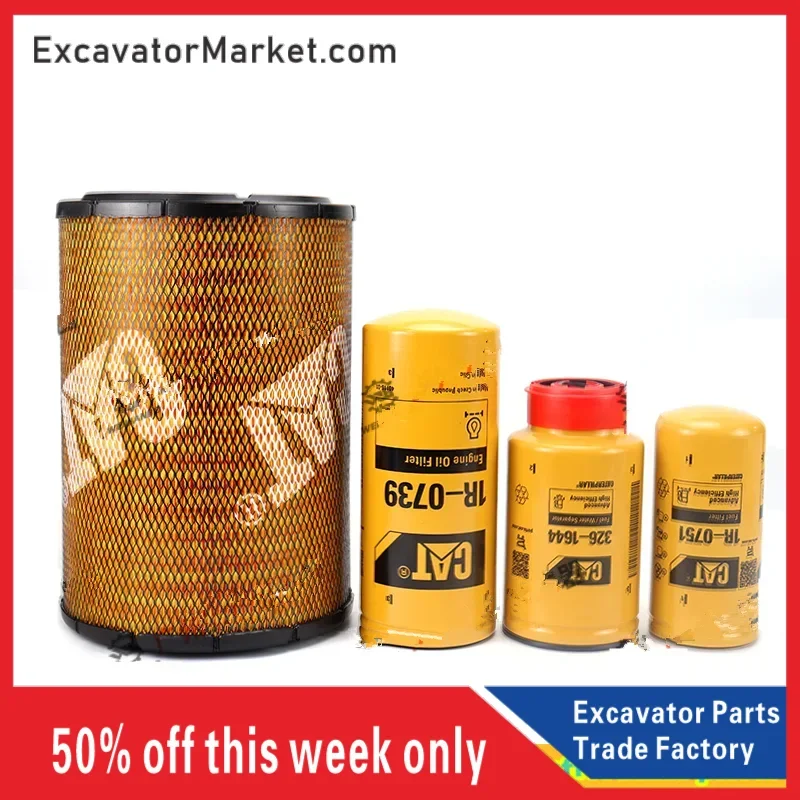 

For Caterpillar CAT 1R-0739 1R-0751 131-8822 326-1644 Original Excavator Oil Diesel Filter Air Filter Oil Water Separator parts