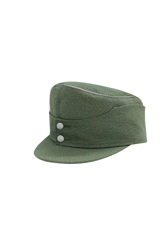 

GHFA-029-OFF WWII German Police Gebirgsjager Bergmütze Officer Summer Mottled Green Field Cap