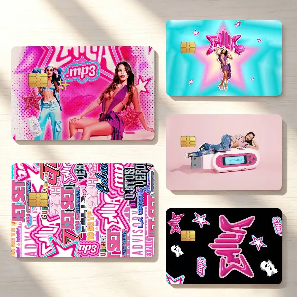 Singer Mernes Emilia-mp3 Music Credit Card Sticker Waterproof Anti-Scratch 4PCS Bank Debit Traffic Cover Decoration