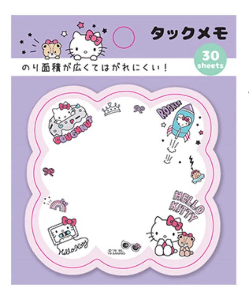 Sanrio Cute My Melody PochaccoCinnamoroll Note Card Hello Kitty Message Note Note Student Stationery Notepad Gift