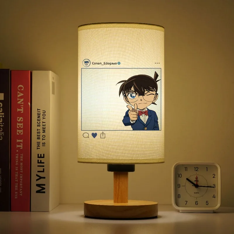 Detective Conan anime couple bedroom atmosphere bedside lamp creative soft light night light personalized table lamp gift