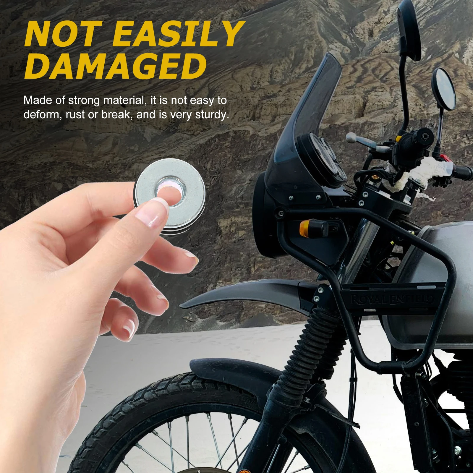 

1 set ShockAbsorptionRings MotorcycleGasket RubberPads BufferWashers IronDampingCushions AbsorberBushings BikeStableRide