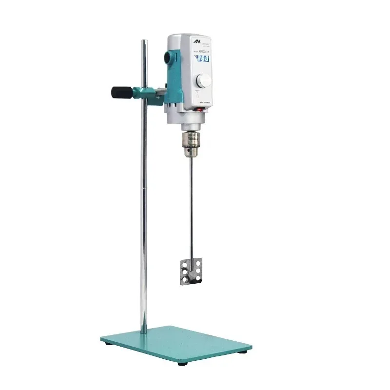 AM200S-H Lab Electric Stirrer 30L Capacity Speed Range 100-1800rpm Fan Type Mixing Blade Laboratory Liquid Mixing Machine