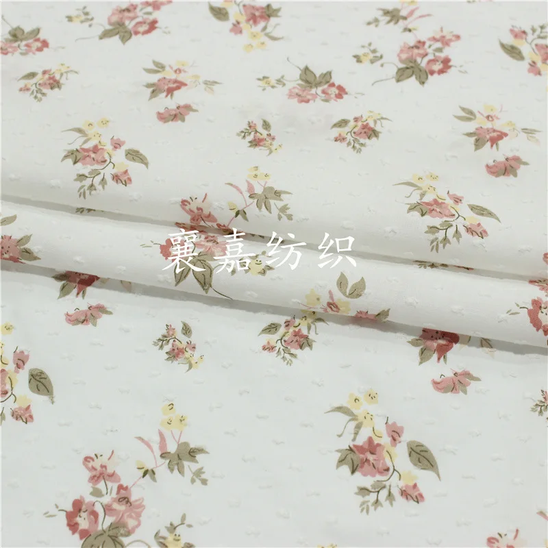 145x50cm Cotton Jacquard Cut Flower Floral Fabric, Making Children\'s Clothing Women\'s Cloth