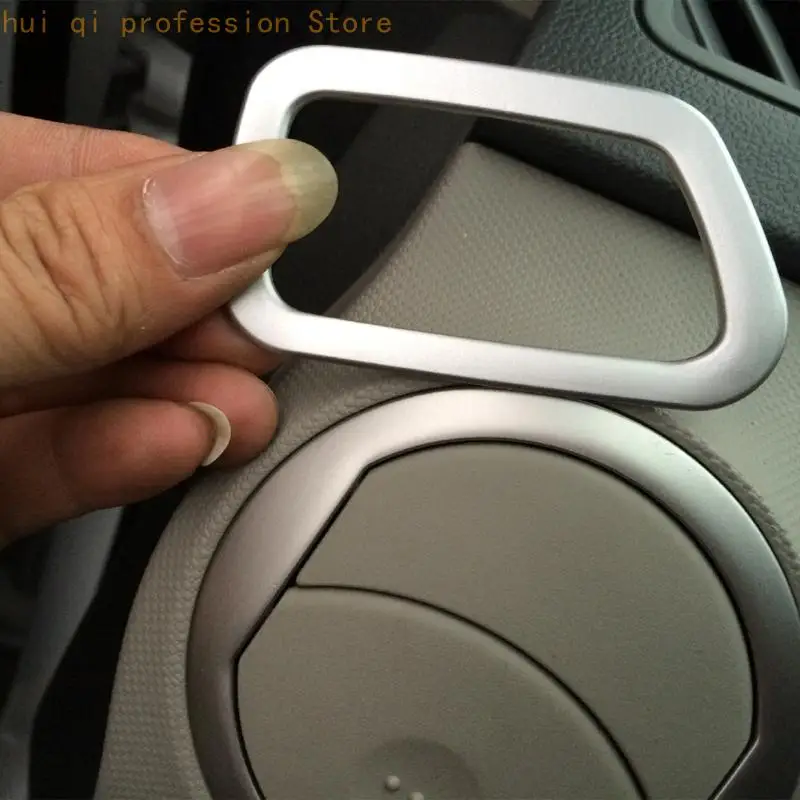 Armaturenbrett-Auslass-Zierrahmen für Sail 3, Akzentdetail aus silbernem Metall H8WE – Detail 4