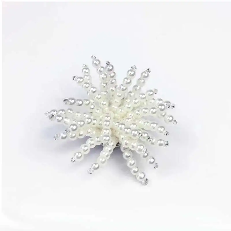 MKOP Dreamy Pearl Pendant Shoe Buckle Accessory Hole Shoe Flower Cross Compatible Fashionable Shoe Accessories Crystal Grey