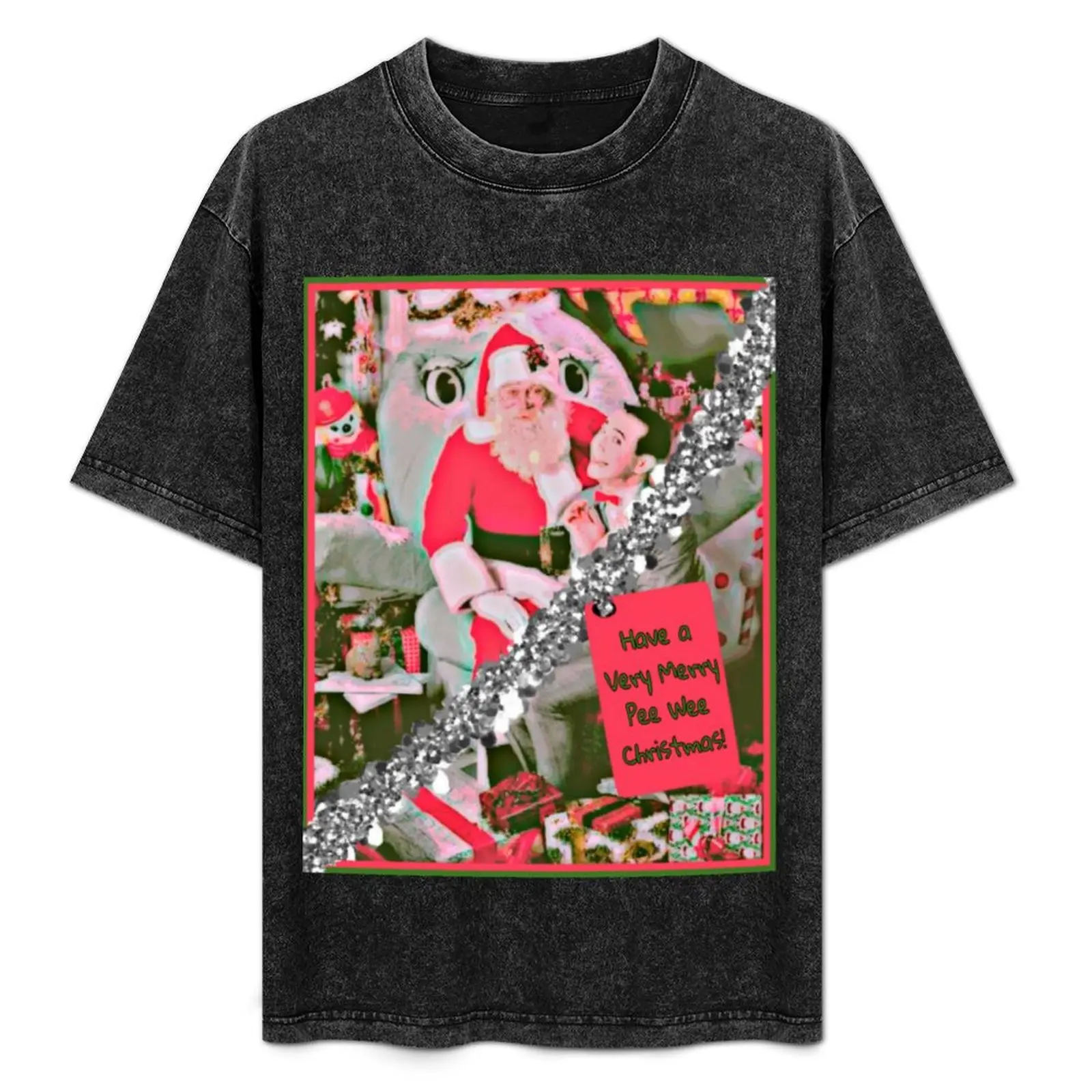 

Christmas With Pee Wee T-Shirt cotton tshirt 100% t shirts designer man t shirts cotton t shirts for man graphic vintage T-Shirt