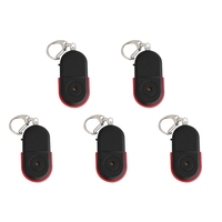 【Hot Cake】5X Anti-Lost Whistle Key Finder Wireless Alarm Smart Tag Key Locator Keychain Tracker Whistle Sound LED Light Tracker