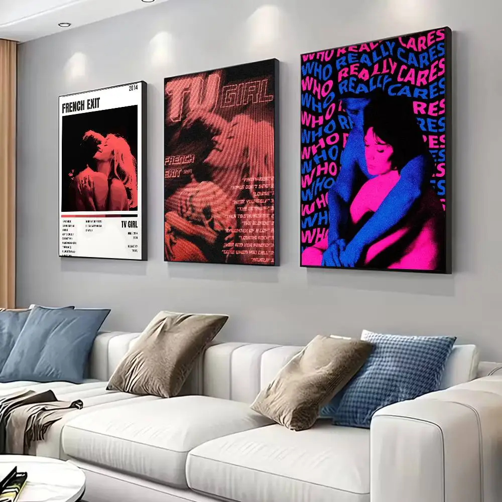 TV-Girl-Band-Poster für Wohnzimmer, Schlafzimmer, Büro oder Bar, rahmenlos, Innenbereich, Schlafzimmer-Wandkunst.