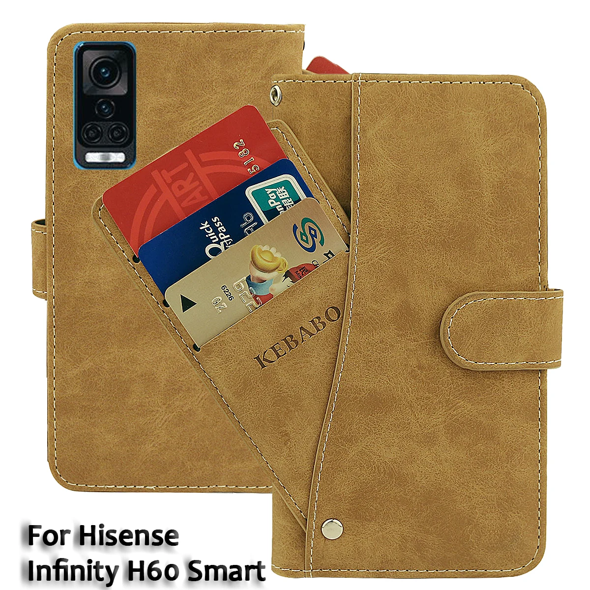 Cartera de cuero Vintage Hisense Infinity E H50 Lite Max Zoom 5G funda inteligente con tapa de lujo fundas protectoras para teléfono bolsas