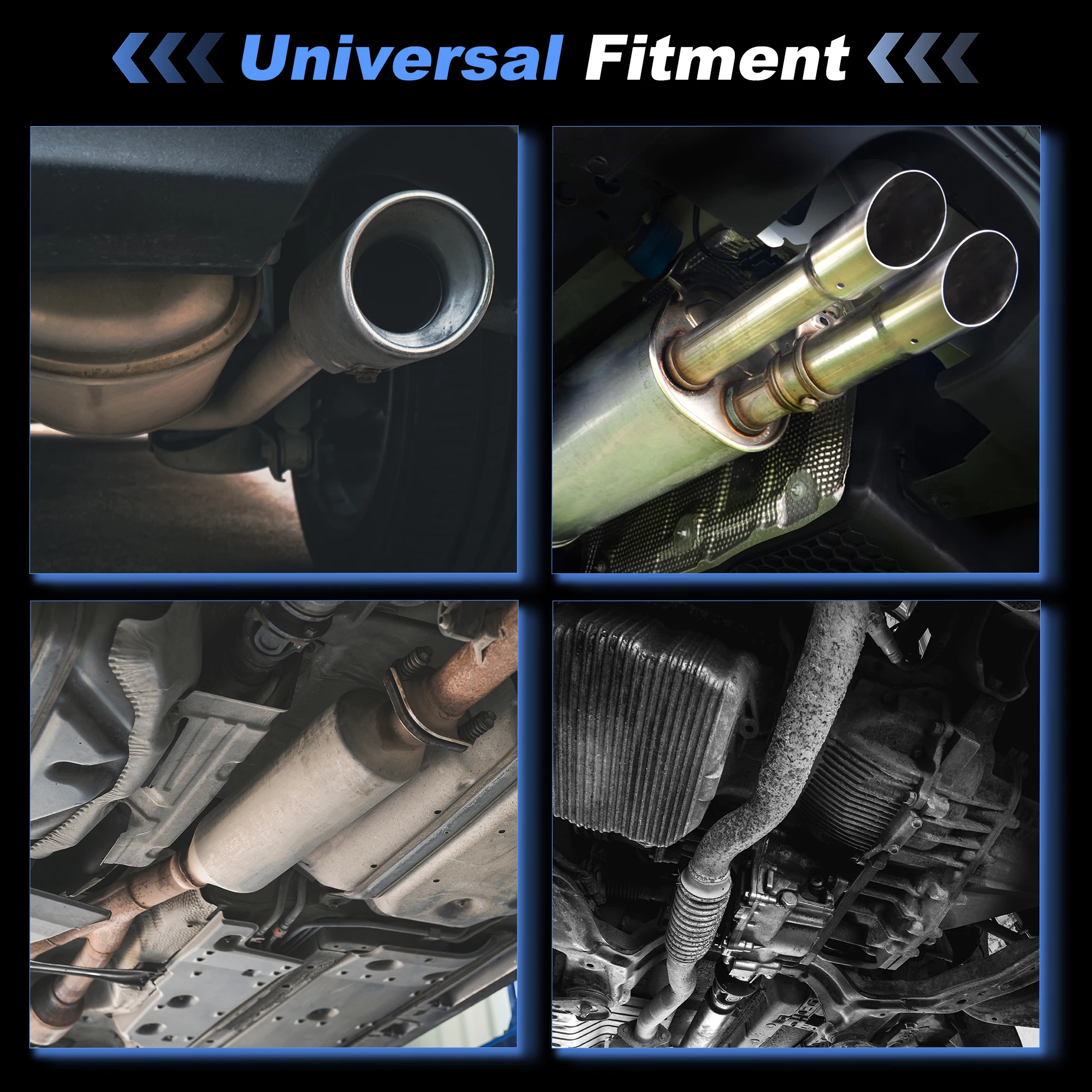 Uxcell 29/32/36/40mm ID Exhaust Pipe Clamp Narrow Band Muffler Clamp With Bolt Nut Fastening 20mm Long for Car Exhaust System