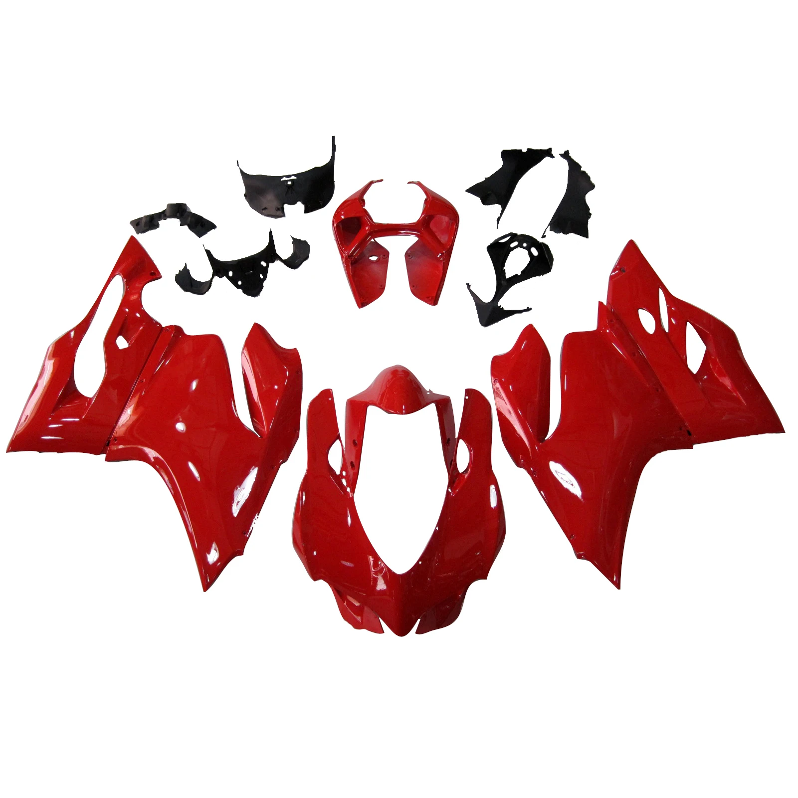 Customized Fairing Injection ABS Plastic Kit Red White For Ducati 1199/899 2012 2013 2014 With Windscreen And Bolt Set