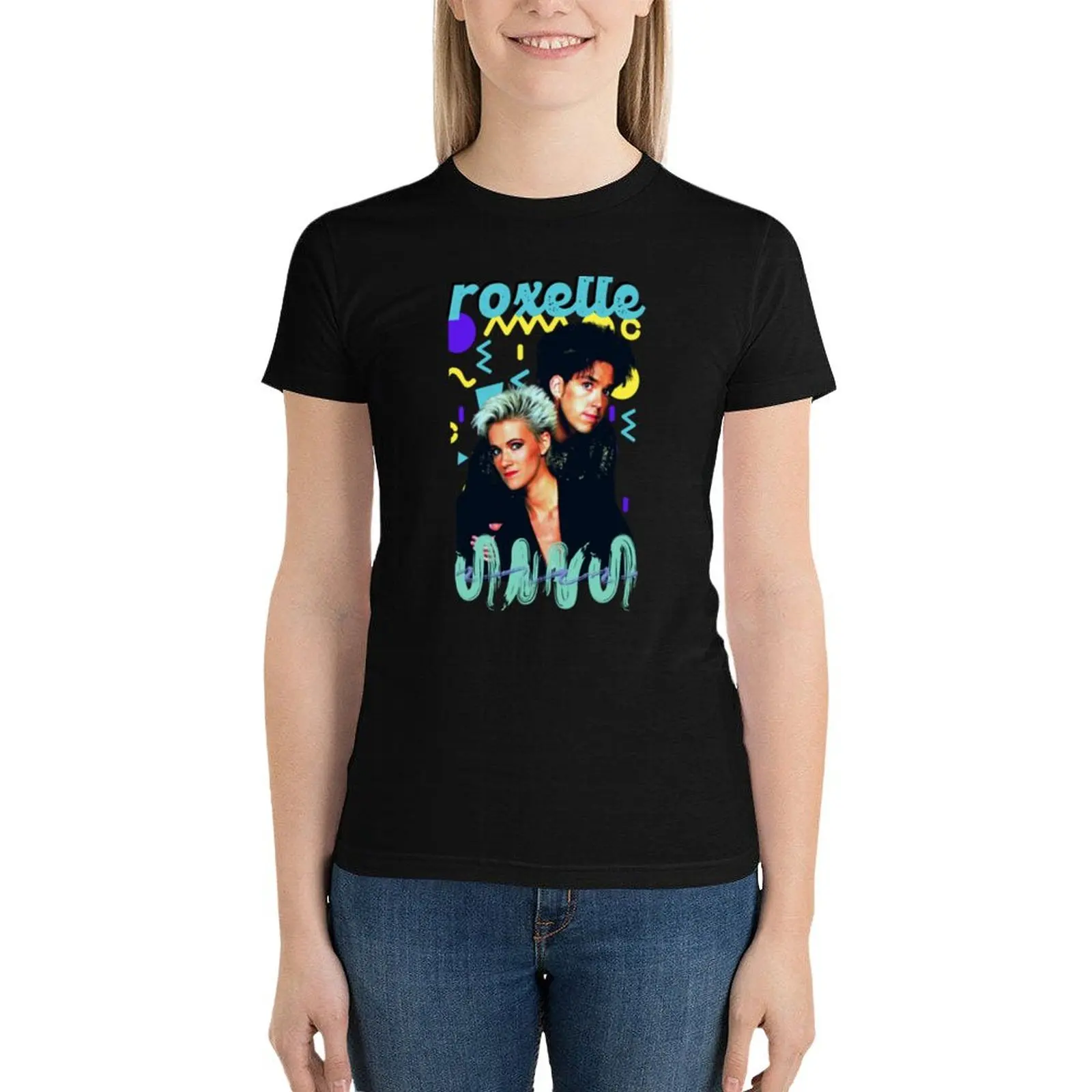 T-shirt de manga curta feminina, top feminino, secagem rápida