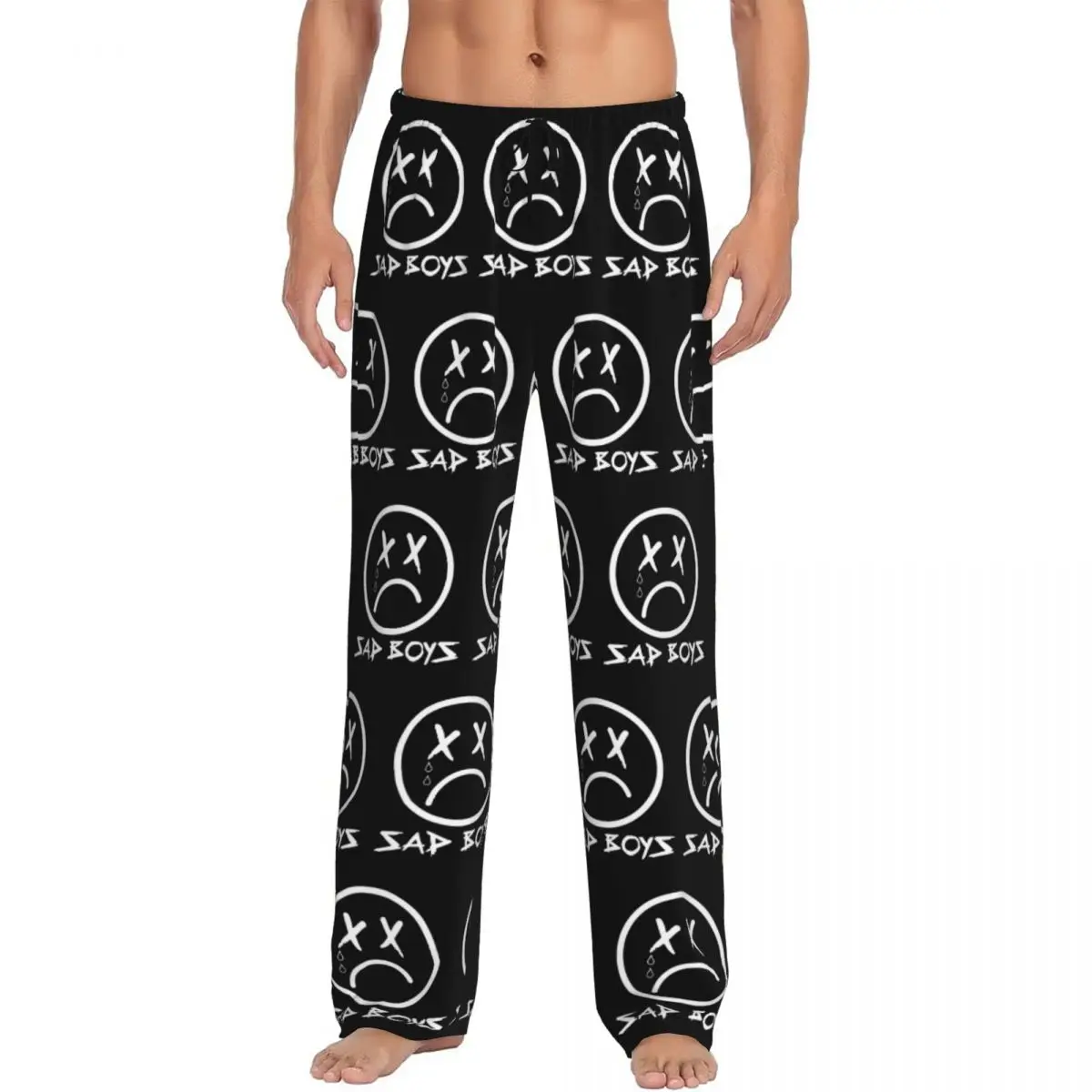 Pantalon de pyjama imprimé personnalisé pour hommes, juniors H 20rer oyz, logo artistique, vêtements de nuit pour hommes, bas avec poches