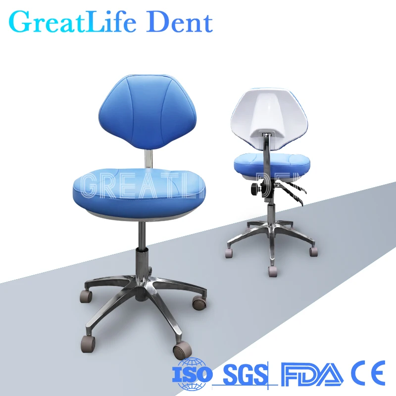 GreatLife Dent Medical Dental Dentist Surgical Nurse Doctor Stool Swivel Rolling Chair High Quality Modern Dentist Doctors Chair