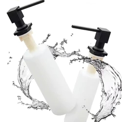 Copper Built-in Kitchen Sink Extension Tube Soap Dispenser, Black/Brushed Countertop Liquid Hand Soap Pump for Bathroom Kitchen