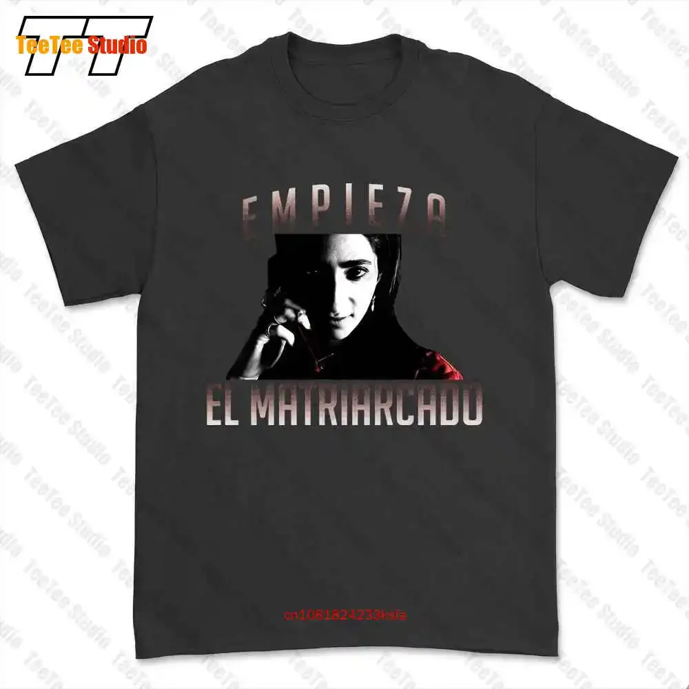 Empieza El Matriarcado Nairobi Money Mask La Casa Heist De Papel Dali T-shirt Tee W8LZ