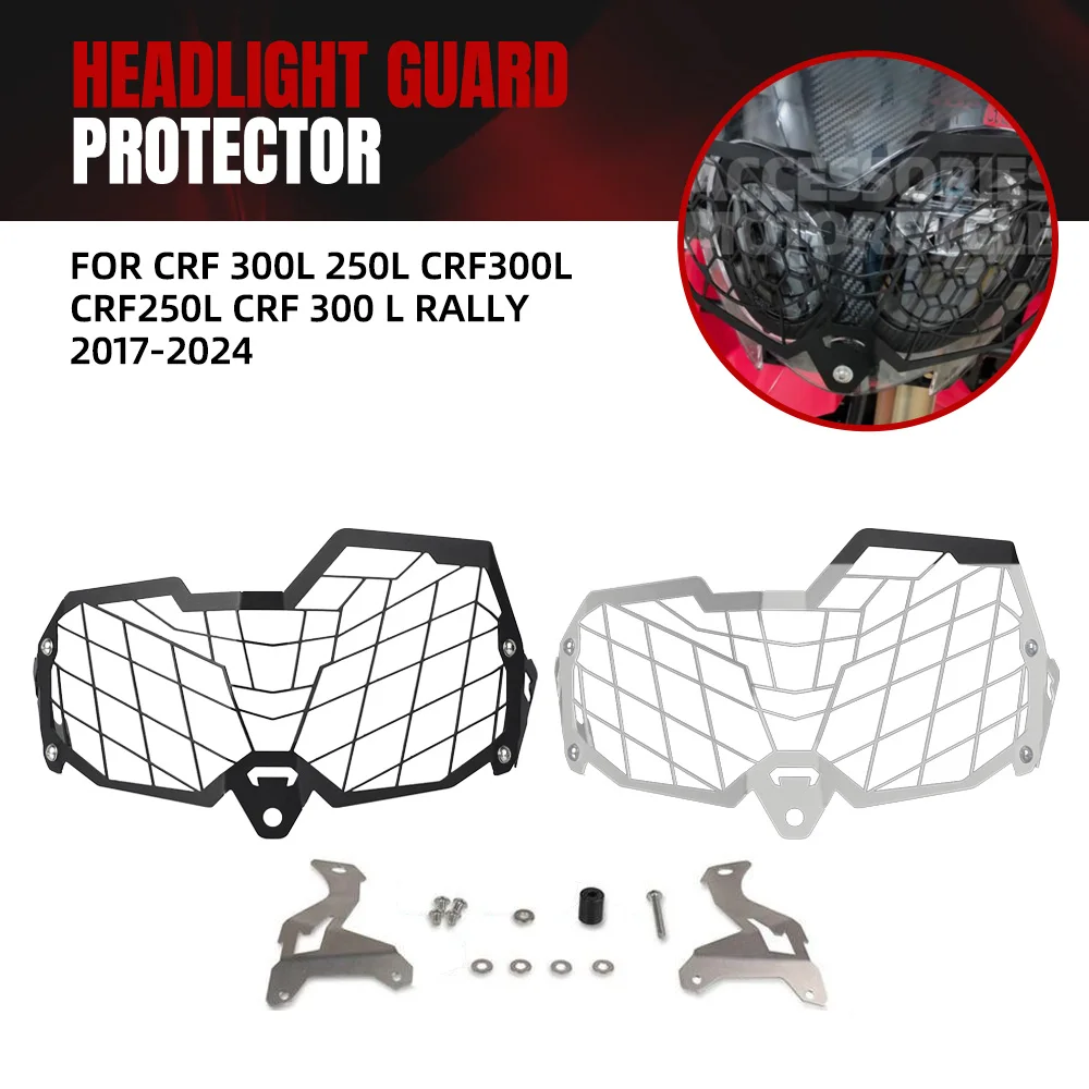 

Headlight Protector Guard Cover For Honda CRF 300L 250L CRF300L CRF250L CRF 300 L Rally 2017 2018 2019 2020 2021 2022 2023 2024