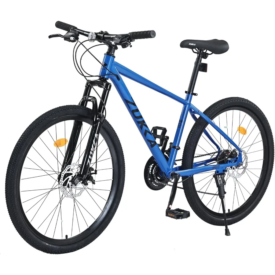 

Mountain Bike 26 Inch Bike Front Suspension Dual Disc Brake Student Bicycle All Terrains Mountain Bike 24 Speed Hardtail MTB fo