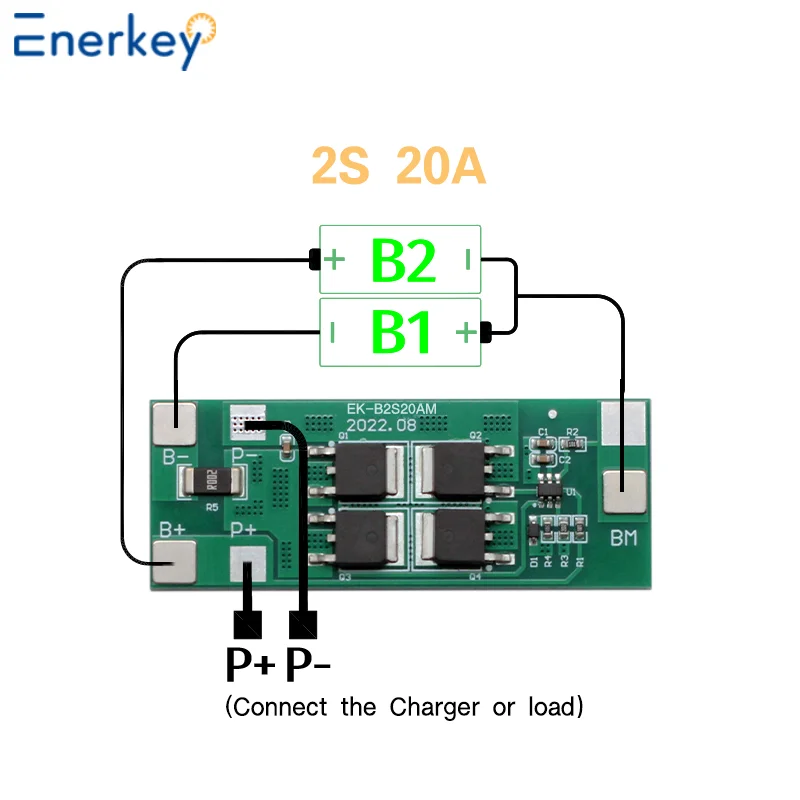 Enerkey sprzedaż hurtowa 2S 20A 30A akumulator litowo-jonowy ładowarka płyta ochronna BMS — zdjęcie produktu 3