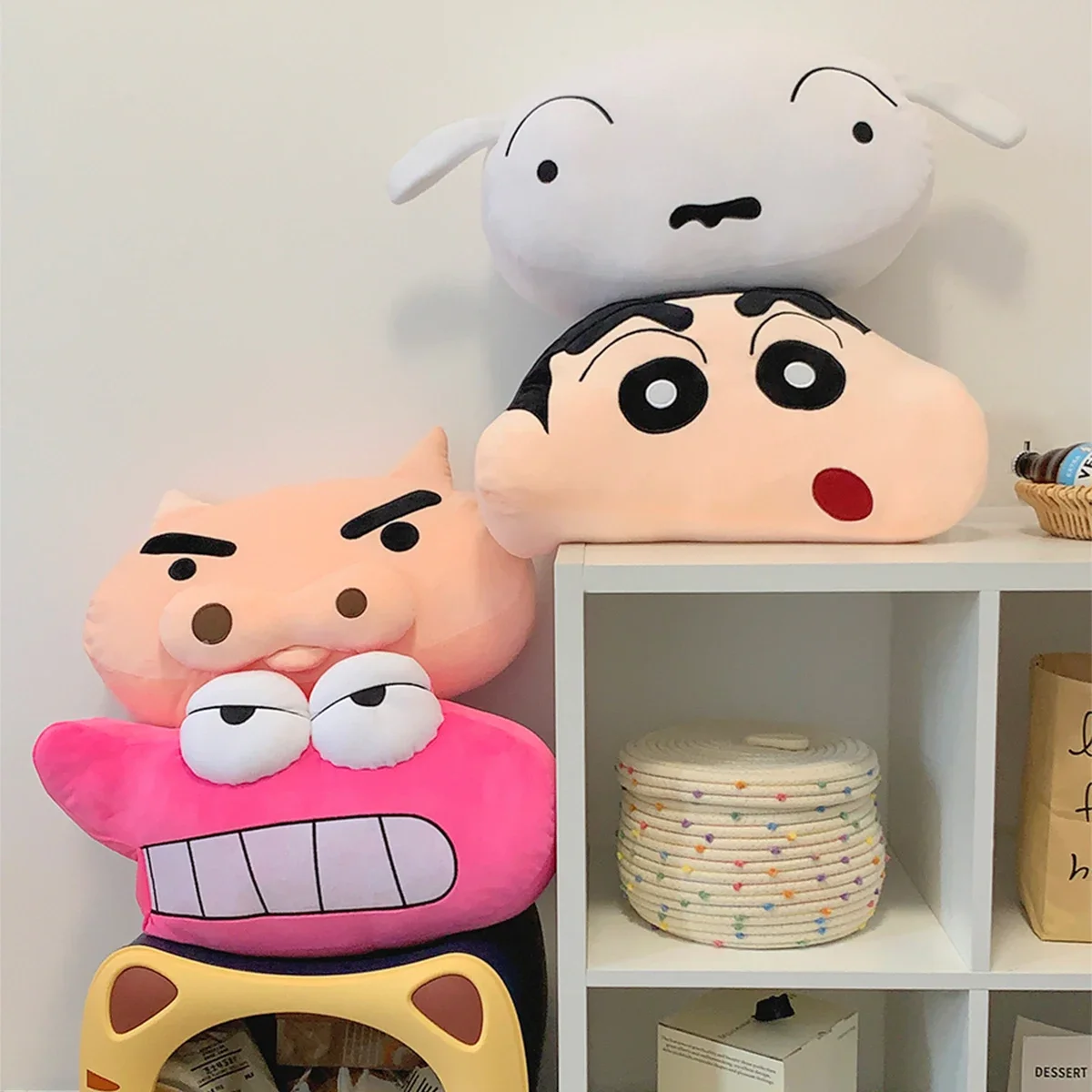 

Very Soft Crayon Shin Chan Plushies Stuffed Anime Shiro Plush Toy Sofa Bed Cushion Room Decor Cuddly Pillow Gifts Girl Kids