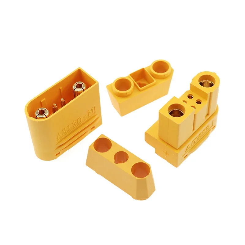 Imagem -04 - Amass-conectores Macho e Fêmea com Resistência Carregamento de Bateria de Lítio As120-m As120-f 10 Pcs