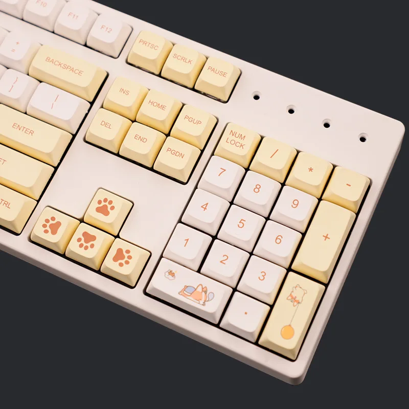 

138 keys Puppy keyboard Mechanical keyboard Keycaps PBT Hot Sublimation XDA Keycaps Hot Sublimation Mechanical Keycaps