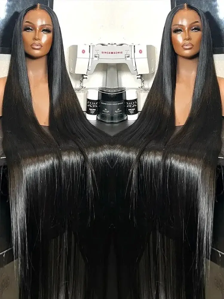 Rosabeauty 30 40 Inch 13x6 Straight Lace Front Wig Human Hair 13X4 Frontal 5X5 Glueless Ready to Wear Wigs 250% For Women