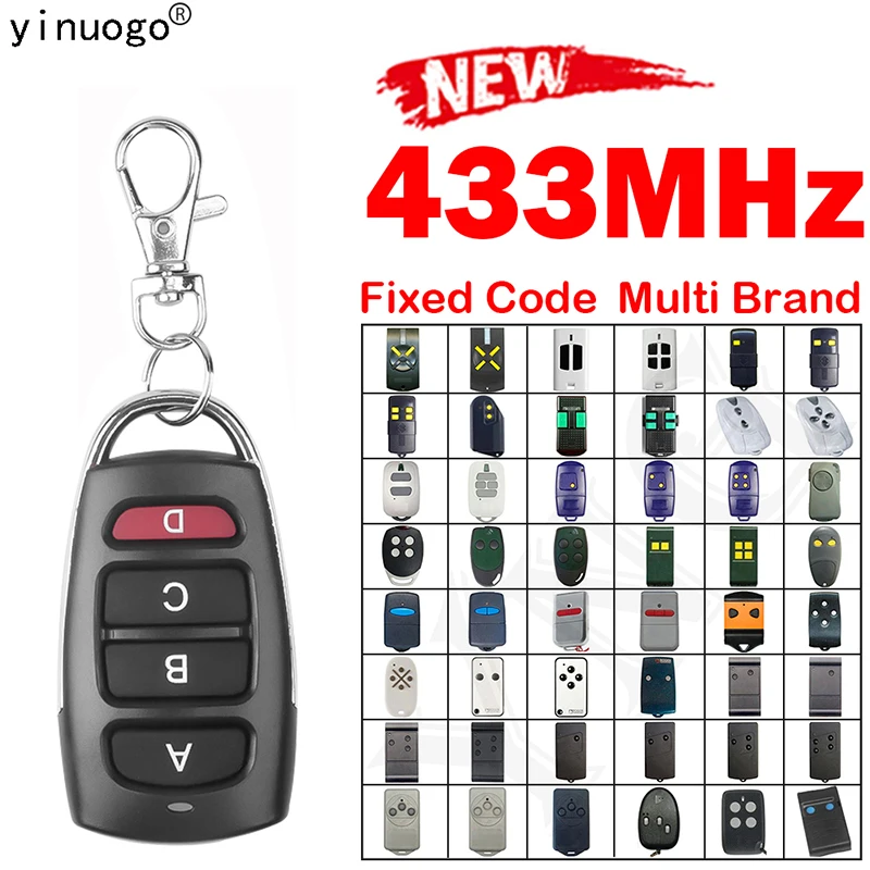 Imagem -03 - Controlo a Distância da Porta da Garagem Clone do Abridor da Porta Código Fixo Dea 4331 4332 Mio Td2 Td4 4334 Gt2m Punto-4 Gt4m 43392 Mhz